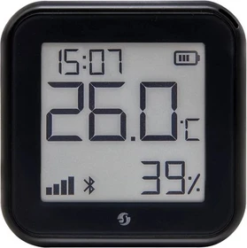 Shelly H&T Gen3, Matt-Schwarz, Temperatur-/Feuchtigkeitssensor (Shelly_H&T_G3_s)