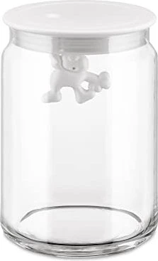 Alessi Gianni a little man holding on tight Aufbewahrungsbehälter 900ml weiß