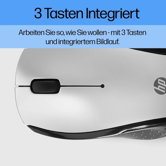 HP 200 Wireless Mouse silber, USB