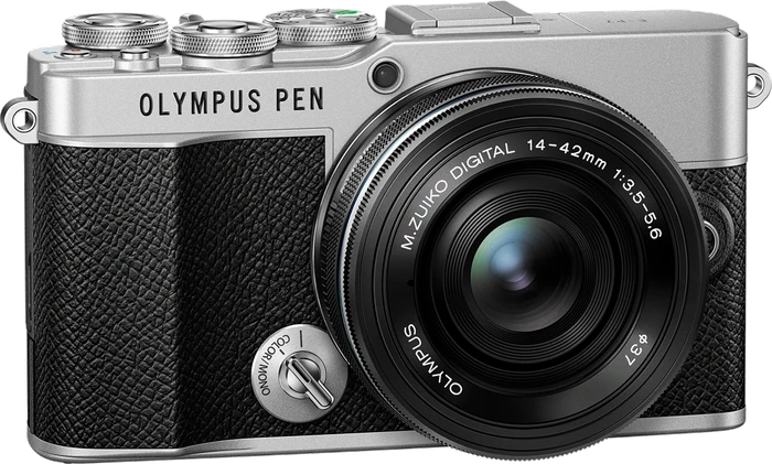 Olympus PEN E-P7 silber mit Objektiv M.Zuiko digital ED 14-42mm 3.5-5.6 EZ