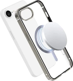 ISY MagISY Clear Metal Backcover für Apple iPhone 16e transparent/silber