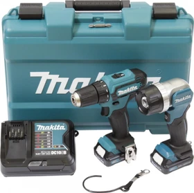 Makita DF333DSAL1 Akku-Bohrschrauber inkl. Koffer + 2 Akkus 2.0Ah + Zubehör