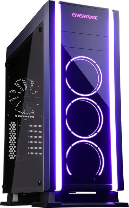 Enermax Saberay schwarz, Glasfenster