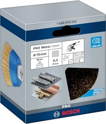Bosch Professional Clean for Metal Topfbürste gewellt, 70mm, 1 Stück