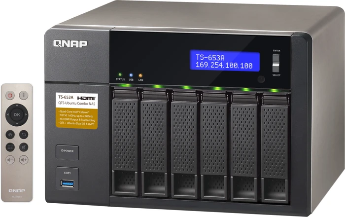 QNAP Turbo Station TS-653A-8G, 8GB RAM, 4x RJ-45 1000Base-T, 4x USB-A 3.0