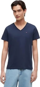 Tommy Hilfiger V-Neck T-Shirt kurzarm black iris (Herren)