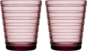 Iittala Aino Aalto Trinkglas 220ml violett, 2 Stück