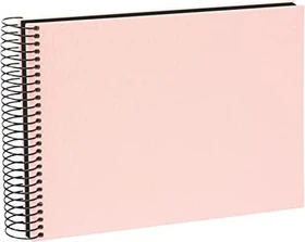 Goldbuch Spiralalbum Bella Vista 24x17 schwarz Seiten rosa