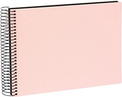 Goldbuch Spiralalbum Bella Vista 24x17 schwarz Seiten rosa