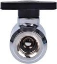 Alphacool Eiszapfen 2 Wege Kugelhahn 10mm, chrome