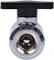 Alphacool Eiszapfen 2 Wege Kugelhahn 10mm, chrome Vorschaubild