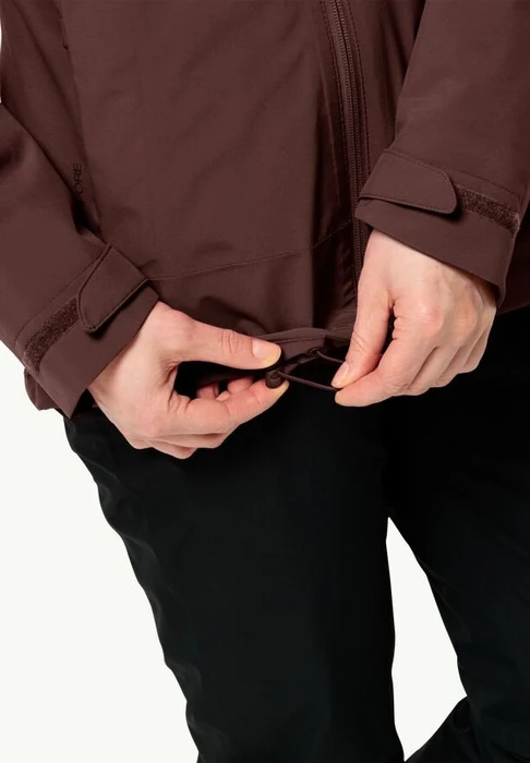 Jack Wolfskin Moonrise 3in1 Funktionsjacke dark maroon (Damen)