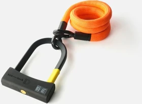 tex-lock eyelet D-Lock 160cm Textilschloss, Schlüssel acid orange