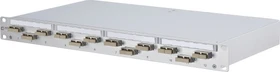 Metz Connect OpDAT PF splice LWL-Patchpanel SC-D Kupplungen, OM2 metall, 12-Port, 1HE, 1HE