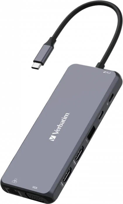 Verbatim USB-C Pro Multiport Hub CMH-14, USB-C 3.0 [Stecker]