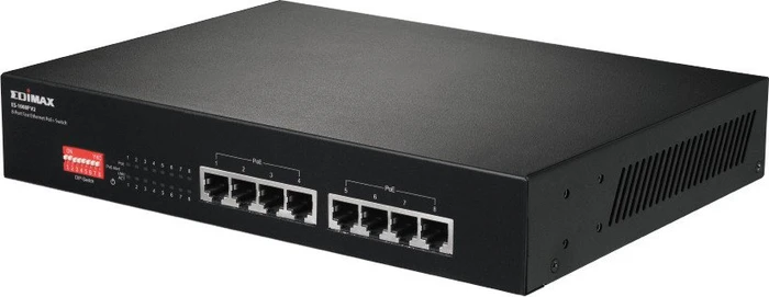 Edimax ES-10 Desktop Switch, 8x RJ-45, 130W PoE+