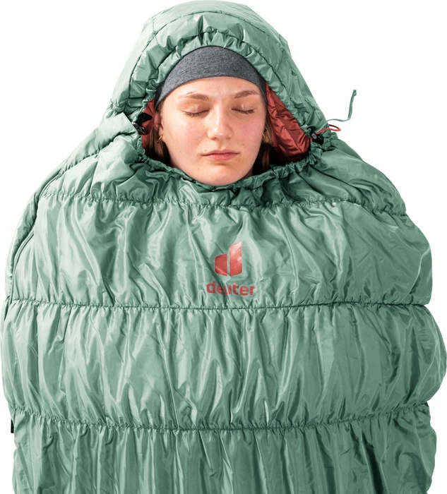 Deuter Exosphere +4° EL Mumienschlafsack sage/paprika (Herren)