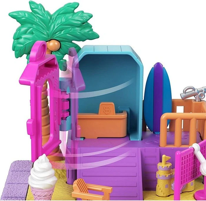 Mattel Polly Pocket - Pollyville Sonnenstrand Spielset