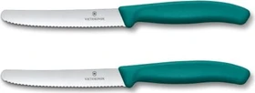 Victorinox Swiss Classic Tomaten- und Tafelmesser 11cm grün, 2 Stück