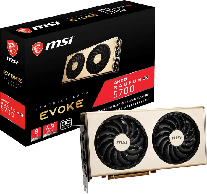 MSI Radeon RX 5700 Evoke OC, 8GB GDDR6, HDMI, 3x DP