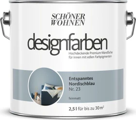 Schöner Wohnen Designfarben innen entspanntes nordischblau, 2.5l