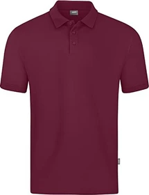 Jako Polo Doubletex Poloshirt kurzarm maroon