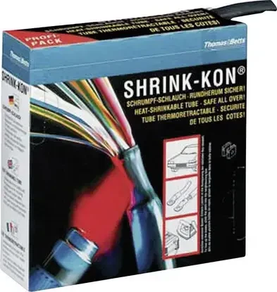 ABB Shrink-Kon Schrumpfschlauch ohne Kleber Schrumpfrate 2:1, 7.5m, transparent