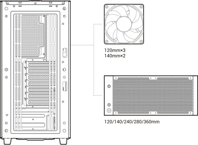 DeepCool CK560, weiß, Glasfenster