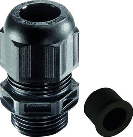 Wiska NSKV-RDE 3/4 BK Kabelverschraubung mit Reduzierdichteinsatz, Kunststoff, NPT 3/4", RAL 9005