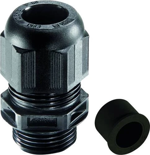 Wiska NSKV-RDE 3/4 BK Kabelverschraubung mit Reduzierdichteinsatz, Kunststoff, NPT 3/4", RAL 9005