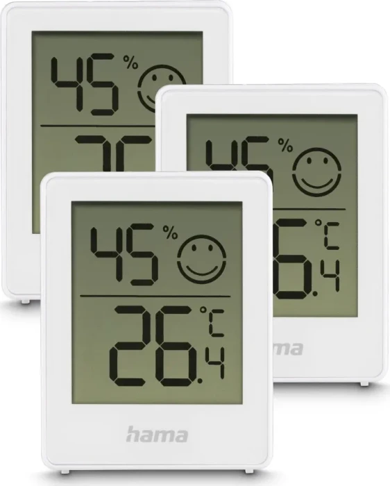 Hama Cres Funkwetterstation weiß, digital, 3 Stück