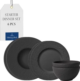 Villeroy & Boch Manufacture Rock Tafelservice, 6-tlg.