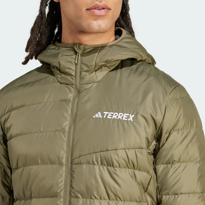 adidas Terrex Multi Light Hooded Daunen Jacke olive strata (Herren)
