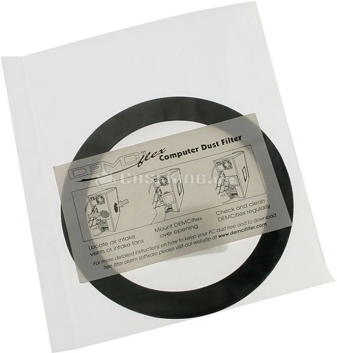 DEMCiflex Staubfilter 92mm rund schwarz/weiß