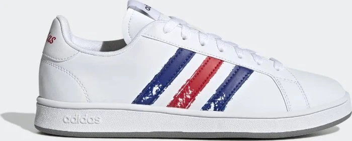 adidas Grand Court Base cloud white/royal blue/scarlet (Herren)