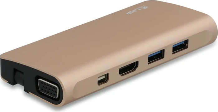 LMP USB-C Travel Dock, 9-Port, USB-C 3.0 [Stecker], gold