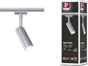 Paulmann URail Tubo Schienensystem LED Spot 5W chrom matt, 1 Stück