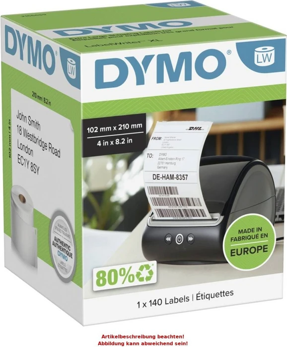 Dymo Endlosetiketten LabelWriter 99017, 50x12mm, weiß, 1er-Pack (220 Etiketten)