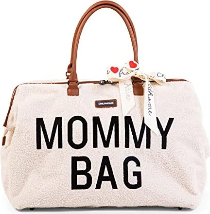 Childhome Mommy Bag teddy/altweiß