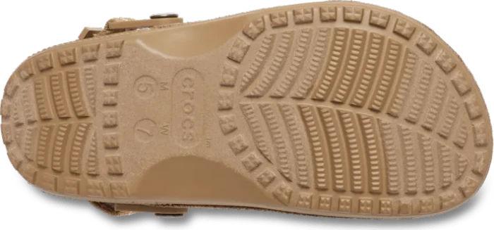 Crocs Crafted Vegan Suede Stitch Clog sepia