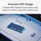 Glorious GPBT Basics Keycaps, Kunststoff (PBT), Mana Blue, blau, 131 Tasten, ISO-ND Vorschaubild