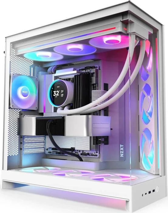 NZXT H9 Flow RGB [2025] White, weiß, Glasfenster