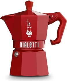 Bialetti Exclusive Moka Express 6 Tassen Espressokanne rot