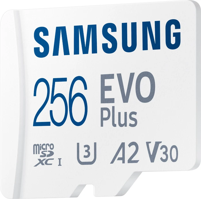 Samsung EVO Plus 2021 R130 256GB Kit, UHS-I U3, A2, Class 10