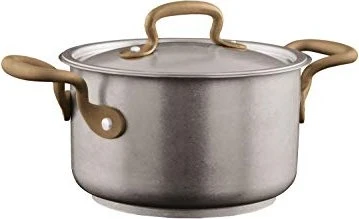 Sambonet 1965 Vintage Edelstahl matt 18/10 Fleischtopf mit Deckel 16cm 1.9l