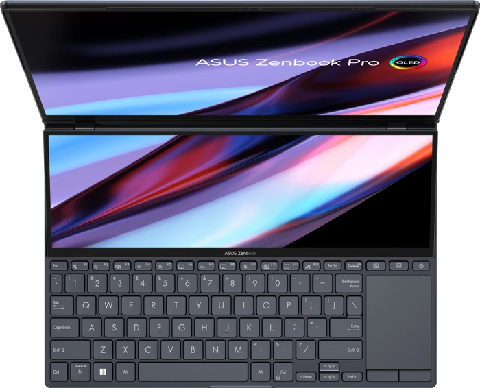 ASUS ZenBook Pro 14 Duo OLED UX8402VV-P1084X, Tech Black, Core i9-13900H, 32GB RAM, 1TB SSD, GeForce RTX 4060, DE
