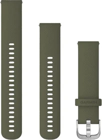 Garmin Schnellwechsel Ersatzarmband 20mm Silikon moss/silver