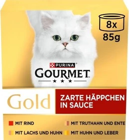 Purina Gourmet Gold Zarte Häppchen Multipack, 680g (8x 85g)