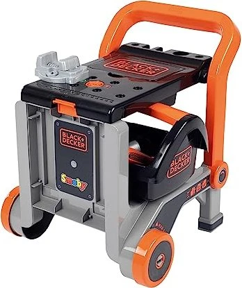 Smoby Black+Decker Werkbank 3in1 mit Werkzeugkiste