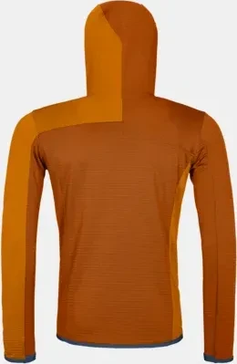 Ortovox Fleece Light Grid Hooded Funktionsjacke bristle brown (Herren)